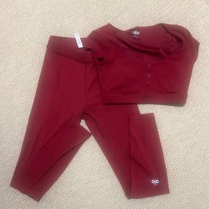 Maroon alo set